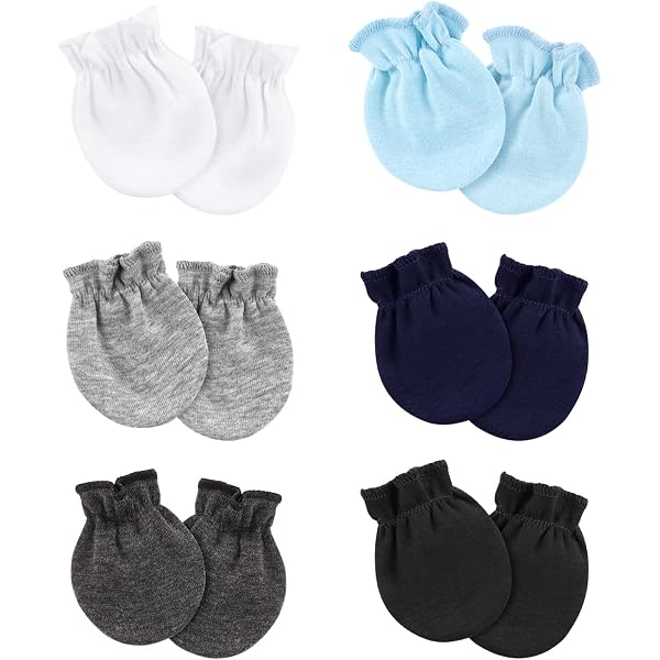 1 Pair Baby Anti Scratching Soft Cotton Gloves Newborn Protection Face Scratch Mittens Infant Handguard Supplies G99C - 1501