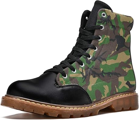 dark green combat boots