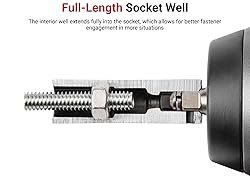 TEKTON 1/2 Inch Drive Deep 6-Point Impact Socket