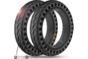 BANGTING 2PCS Upgrade 50/75-6.1 Electric Scooter Solid Tires, 8.5x2.0 Tires Tubeless for Gotrax GXL V2/XR/APEX, 8 1/2 x2 Tire Replacement for Hiboy S2, Xiaomi 3 Lite/3/Pro 2/1s/M365 (Black 2 PCS)
