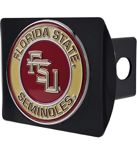 thumbnail interactive-video image 1 of Florida State Seminoles NCAA Plastic ABS Trailer Hitch... 1 of 11