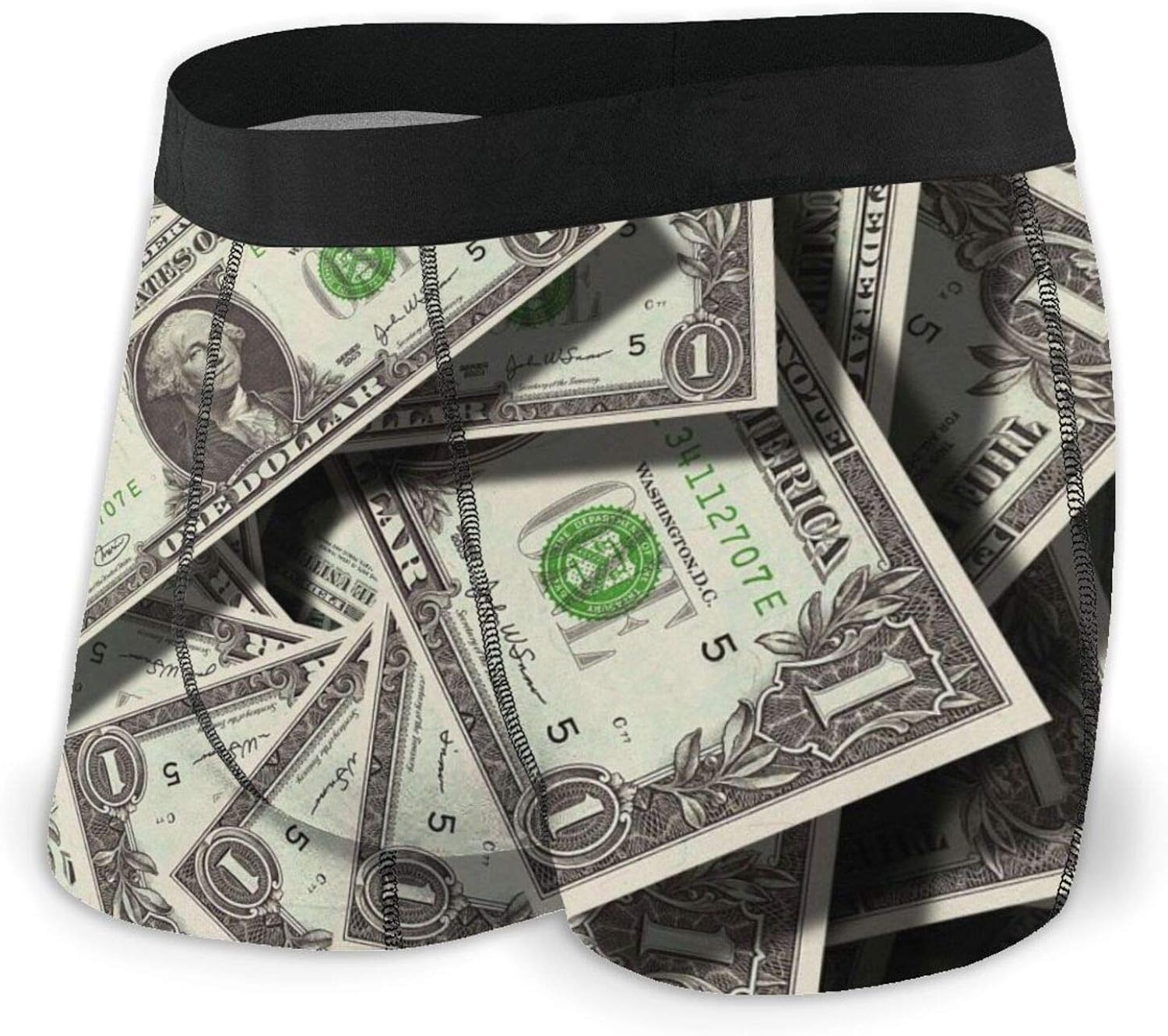 QXLN Attractive Us Dollar Money Men's Boxer Briefs Underwear with