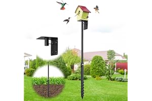 ETICSIPA Bird House Poles for Outdoors, Heavy Duty 73 Inch Birdhouse Stand Stake 1.2 Inch Diameter Metal Bird Mounting Pole for Yard Garden