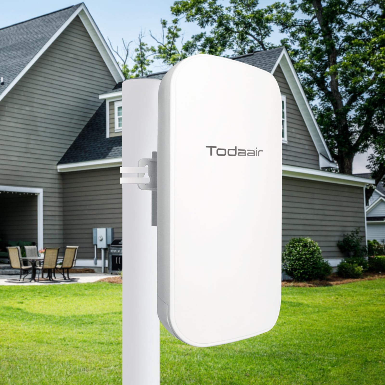 Photo 1 of 2025 Outdoor WiFi Extender?WiFi Booster | AI Watchdog | Repeater&AP Mode?IP65 Weatherproof | Up to 1200Mbps Dual Band WiFi Repeater