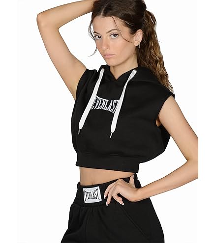 Everlast 【 Cropped Hoody Womens Women 】 ファッション レディースファッション トップス パーカー レディース Womens Boxing Cropped Hoodie – Everlast