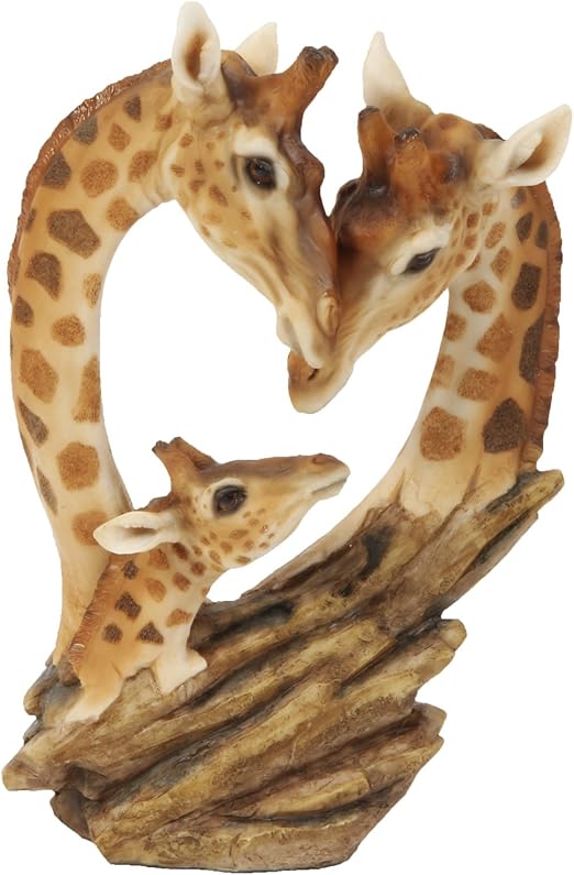 Naturecraft Giraffe Family Ornament Figurine Amazon.co.uk Garden