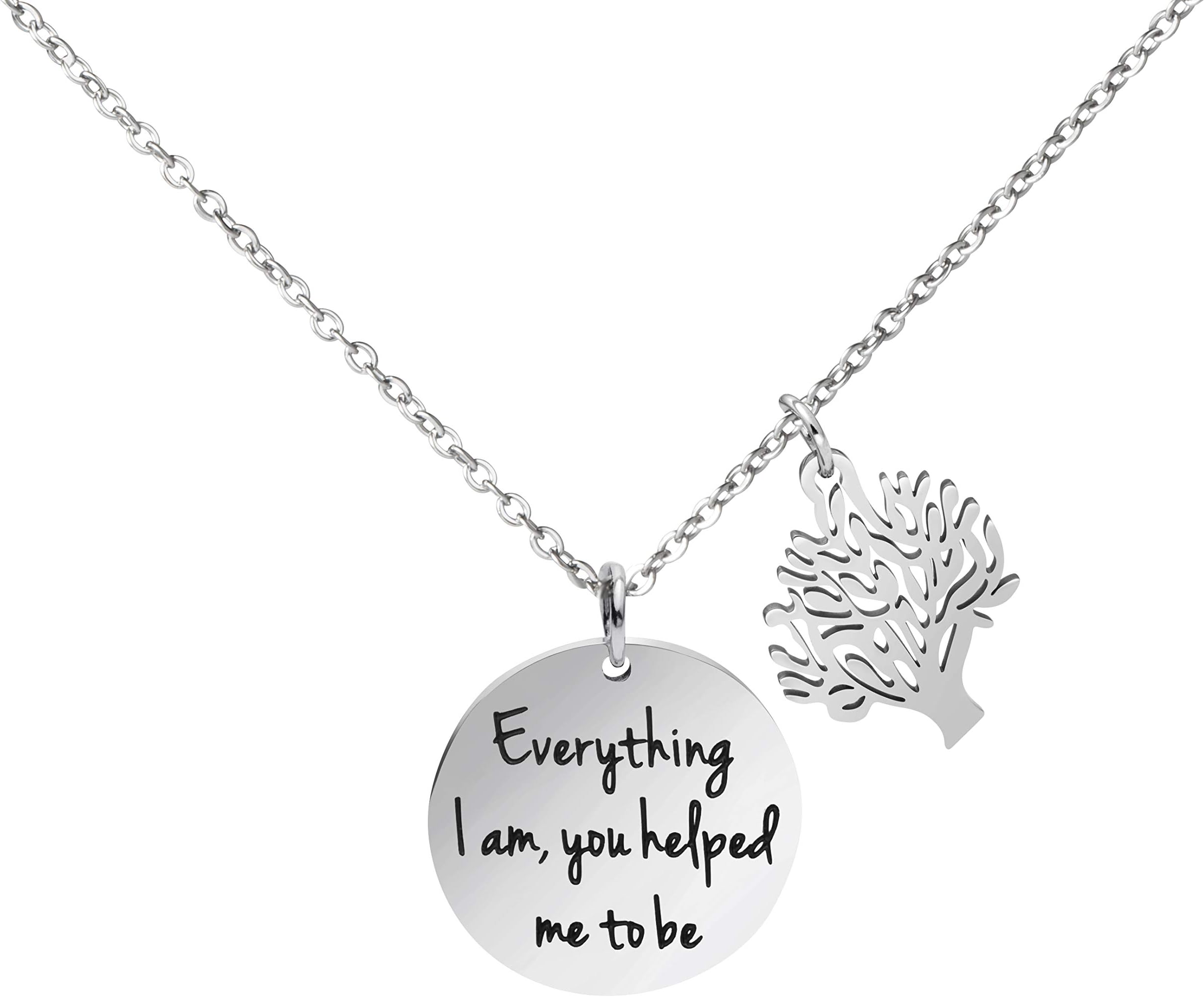 Awegift Personalized Mother Pendant Necklace Mom Jewelry from Duaghter Son Kids