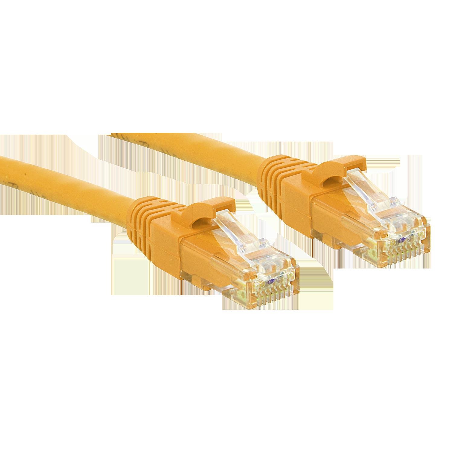LINDY 30m Cat.6 U/UTP Ethernet Cable, Yellow