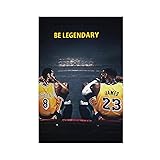 stortnate Kobe Bryant, James Poster Basketball