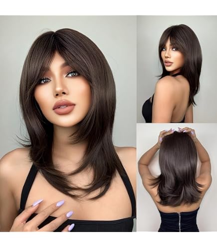 Amazon.com : womens wigs for white women Medium Length wig 