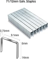 Tacwise 0370 Type 71 12mm Galvanised Upholstery Staples Pack 20,000 view 3