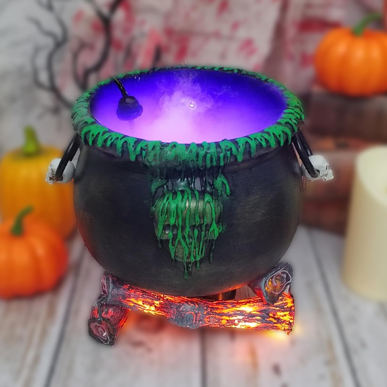 Indoor Fountains & Accessories - Cauldron Halloween Decor 8