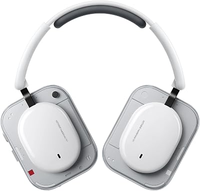 Headphone (a) Kabellose Over-Ear Kopfhörer mit ANC, bis zu 135h Akkulaufzeit, Hi-Res, LDAC, Anpassbare taktile Steuerung – Weiß