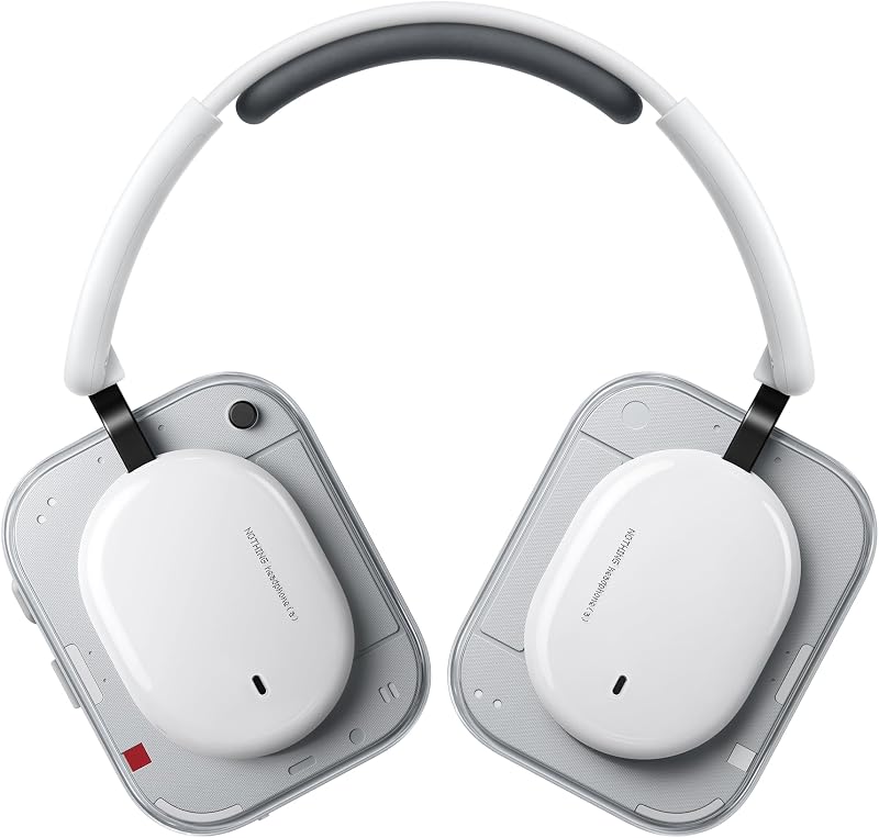 Headphone (a) Cuffie Wireless Over Ear con Cancellazione Attiva del Rumore, fino a 135h Autonomia, Hi-Res, Spatial Audio, Controlli Tattili – Bianco