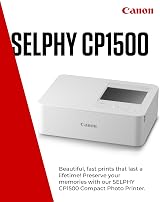 Canon SELPHY CP1500 Portable Photo Printer White Bluetooth Wireless 54 Sheets view 2