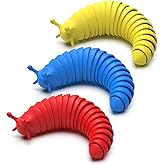Cevioce Valentines Day Gifts for Toddler Girls Boys Stress Relief Toy Sensory Fidget Slug Toy Fidget Toys for Kids Girls Women 3Pcs Cute Autism Sensory Toys for Autistic Children