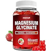 Magnesium Glycinate Gummies 400mg with Ashwagandha, Lemon Balm, CoQ10 for Energy Support & Better Zzz –Sugar Free Magnesium G