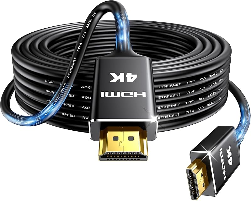 Highwings 4K HDMI Cable 10M CL3 Rated, HDR10, 18Gbps, ARC, HDCP2.2, Shielded