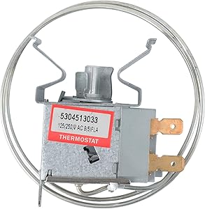 5304513033 Refrigerator Temperature Control Thermostat Fits for Frigidaire Kenmore Freezer Replaces 216715200, 216715201, 216715203, 297053873, AP6284905, PS12365300