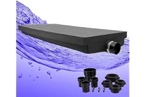 RecPro RV Black Water Tank 46" x 22" x 6 | 22466 | RV Waste Water Tank | 18 Gallon Capacity (Tank with Fittings Kit) | Made in America