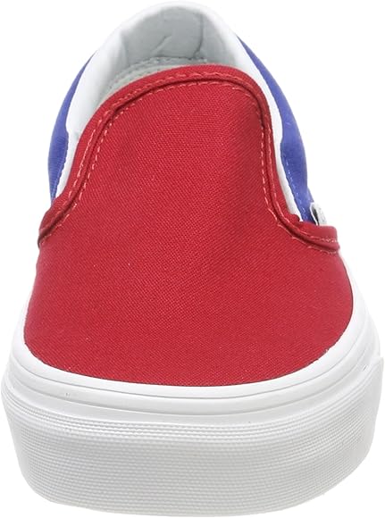 red slip on trainers