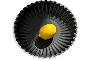 Hanobe Black Decorative Bowl Decor: Modern Resin Scalloped Ruffle Key Tray for Home Living Entryway Coffee Tables Centerpiece