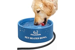 JLSAME Heated Water Bowl for Dog & Cat | Outdoor Heated Dog Bowl | Heated Water Dish Waterproof Heated Pet Bowl Smart Thermal-Bowl for Winter Outside Heated Waterer for Dog, Cat, Chicken | 108 OZ 30 Watts