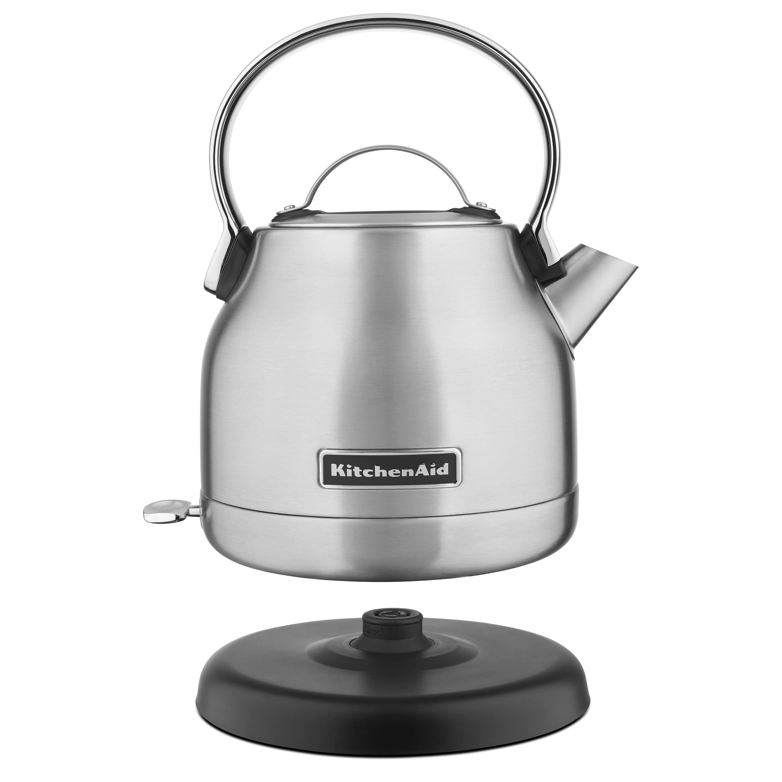 KitchenAid KEK1222SX Hervidor eléctrico de 1,25 litros, acero inoxidable cepillado, pequeño