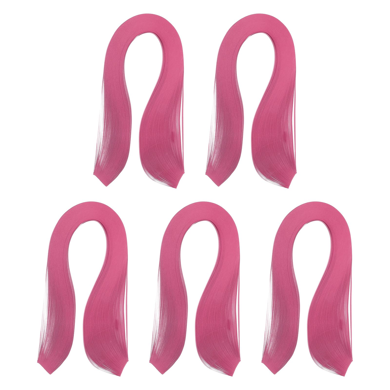 PATIKIL 600pcs Quilling Strips Paper 1/8"(3mm) 39cm Origami Paper Quilling Strip for Art DIY Hand Craft Christmas, Rose Red