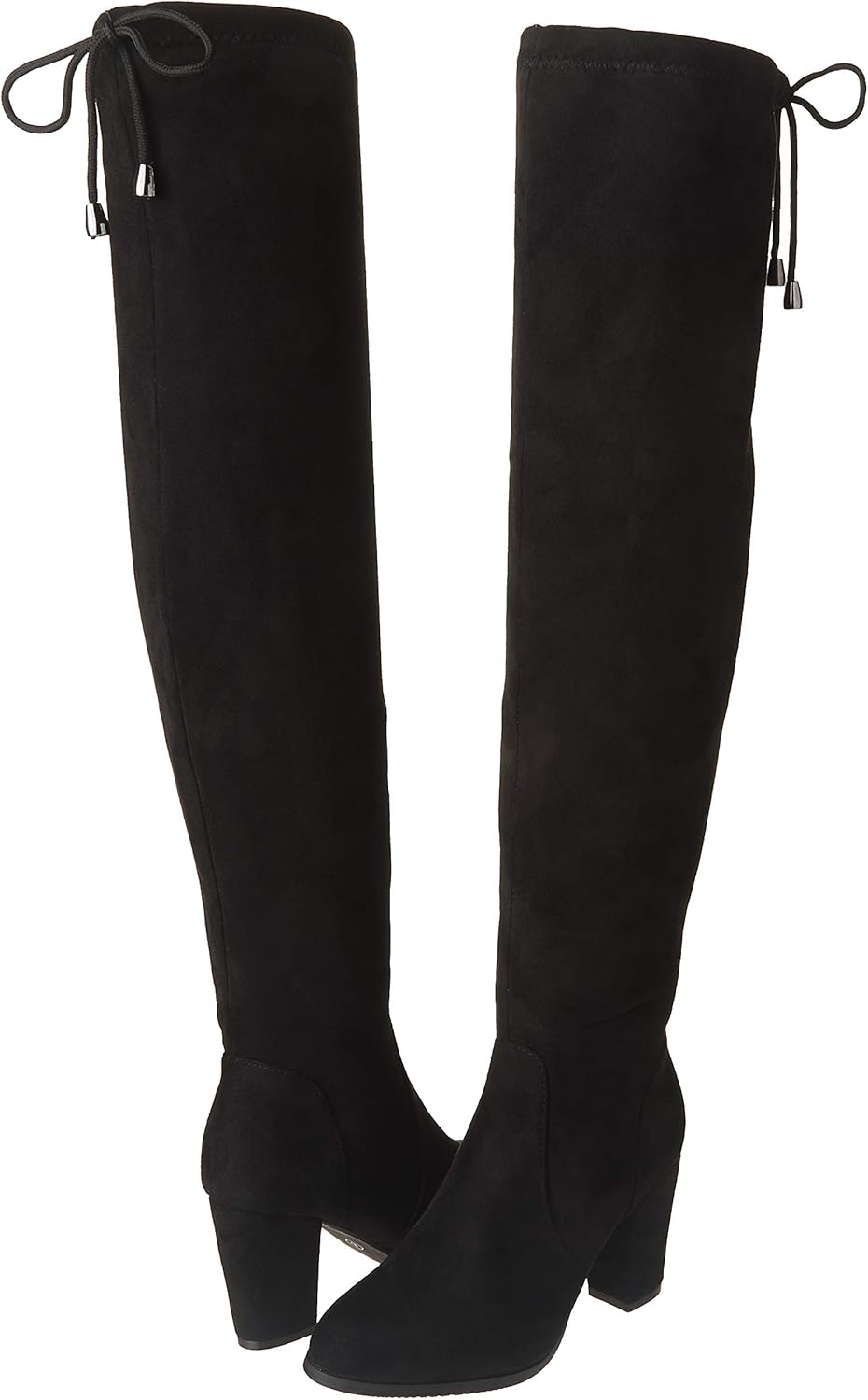 DREAM PAIRS Women's Thigh High Fashion Boots Over The Knee Block Mid Heel Boots: Shoes