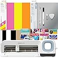 Cricut Joy Xtra Machine with EasyPress Mini and Iron-On Materials Bundle - Beginner Cutting Machine and Heat Press Iron Combo Kit with Supplies, HTV for DIY Shirts and Tote Bags