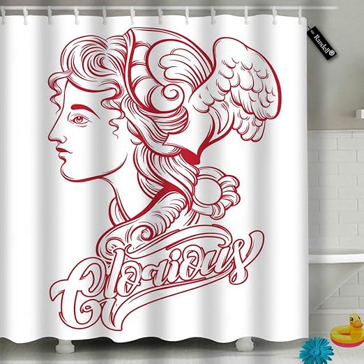 Amazon Com Decor Shower Curtain Set Glorious Hermes Ban 72 72