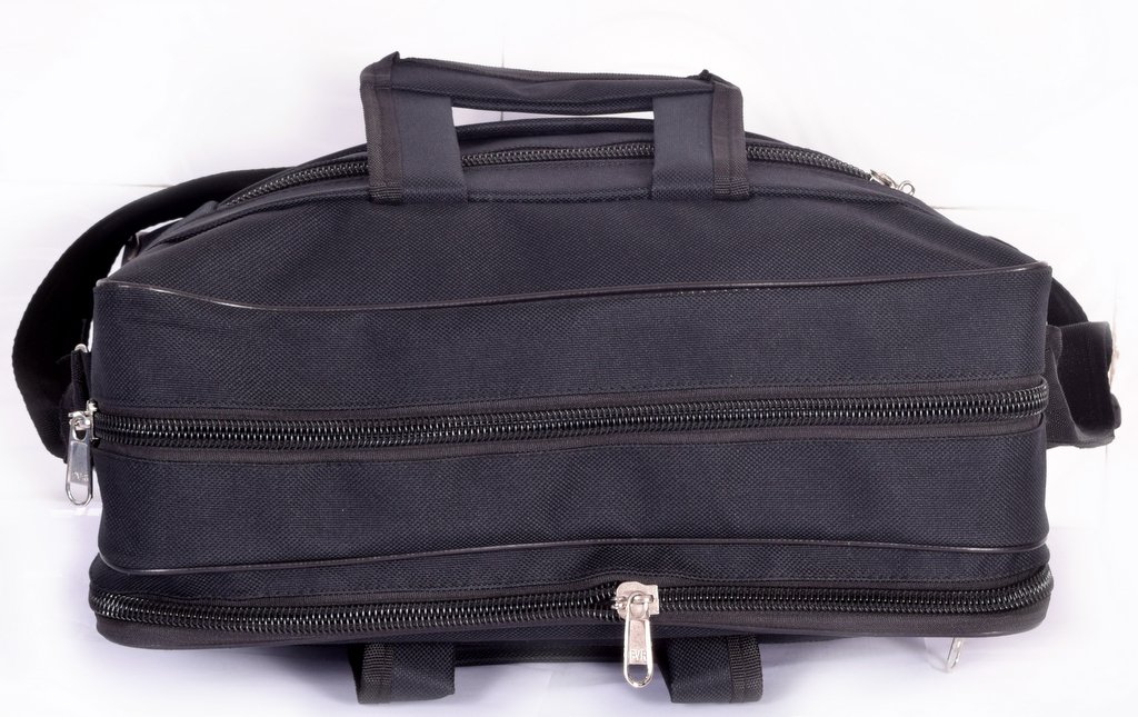 kart trade polyester black sling shoulder bag for men and women