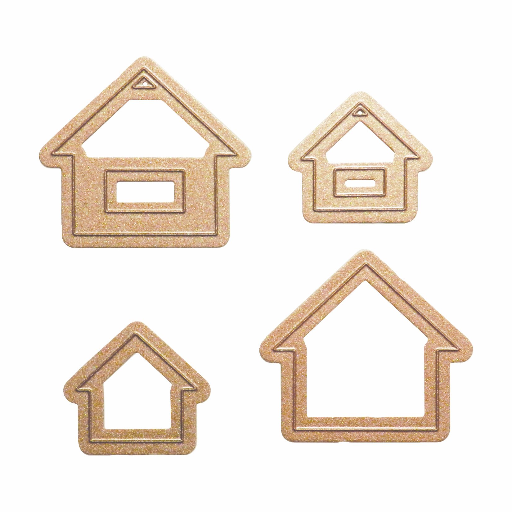 Blank Spellbinder Paper Arts Dies Houses One Die Template