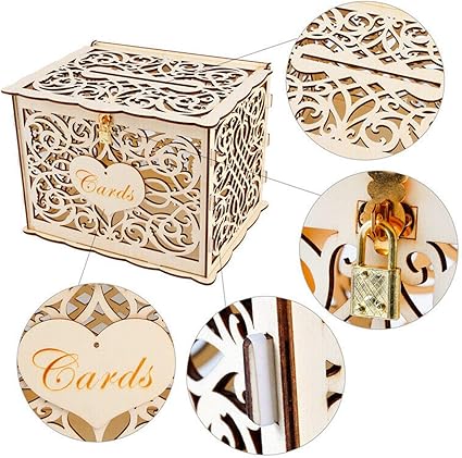 AVANI EXCHANGE Caja de Regalo de Madera Caja de Tarjeta de ...