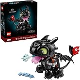 LEGO Icons How to Train Your Dragon: Toothless Building Set for Adults, Ages 18+ - Room Decor for Office, Bedroom, or Book Sh