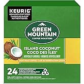 Green Mountain Coffee Roasters Island Coconut, Single-Serve Keurig K-Cup Pods, Flavored Coffee, 24 Count (Packaging May Vary)