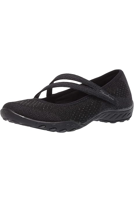 skechers sport women's breathe easy lucky lady mary jane flat