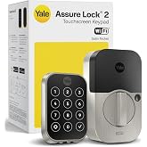Yale WiFi Smart Lock Deadbolt with Keypad, Keyless Entry, Satin Nickel | Assure Lock 2 Touchscreen Smart Door Lock, Remote Ap
