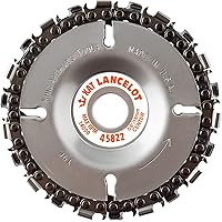 King Arthur's Tools Patented Lancelot 22 Tooth Circular Saw Blade Carving Disc for Woodworking, Removal, Cutting, and Shaping