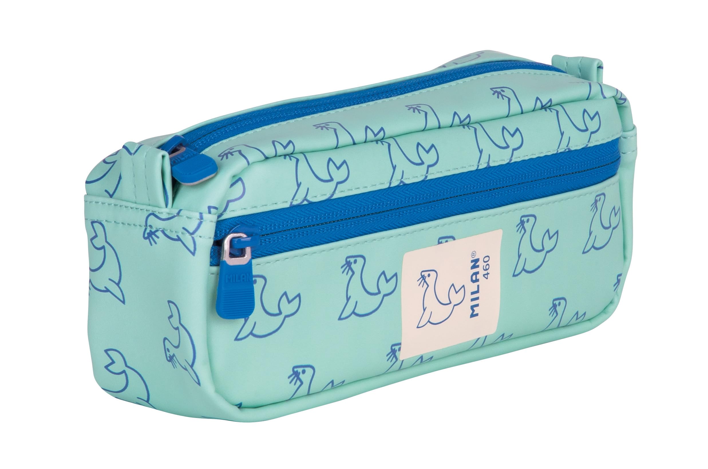MILAN® Rectangular Pencil case 2 zips, 460 Since 1918, Green