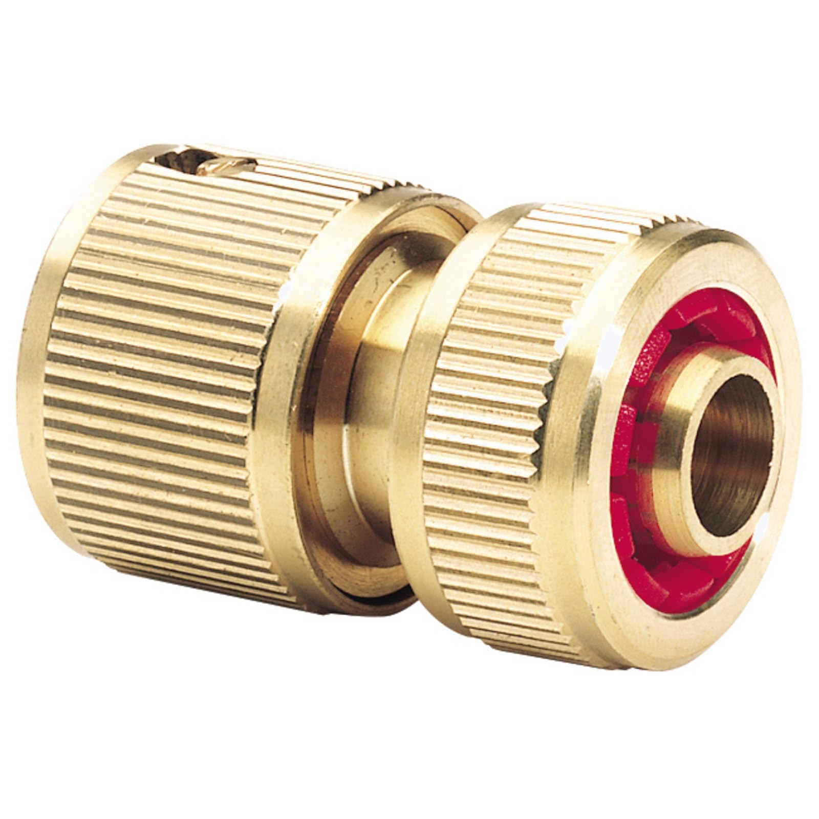 Draper GWB3/H Expert Brass Hose Connector with Water Stop 1/2-Inch