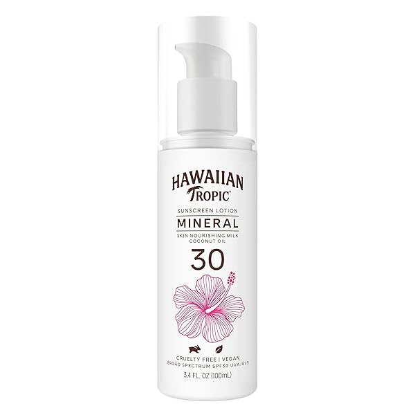 HAWAIIAN TROPIC SKIN NOURISHING MILK MINERAL SUNSCREEN LOTION...