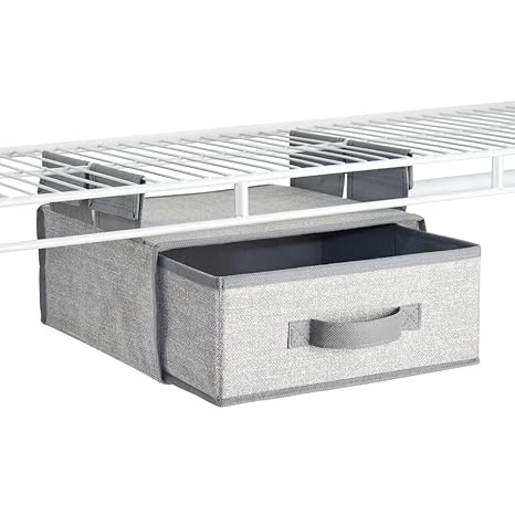 Interdesign Aldo Fabric Hanging Closet Storage Organizer Drawer