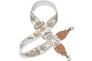 DKSONGR Purse Strap Replacement Crossbody Adjustable Bag Strap Retro Jacquard Embroidery Wide Shoulder Strap for Women Handbags