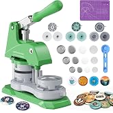 Button Maker Machine 3 Sizes, DIY Pin Maker Machine 1+1.25+2.25 inch, Interchangeable Button-Models Badge Button Press Machine with 300 Sets 25+32+58mm Button Maker Supplies&amp;Circle Cutter 2026 Upgrade