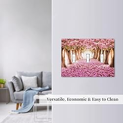 Romantic Pink Cherry Forest 3 Gang Light Switch