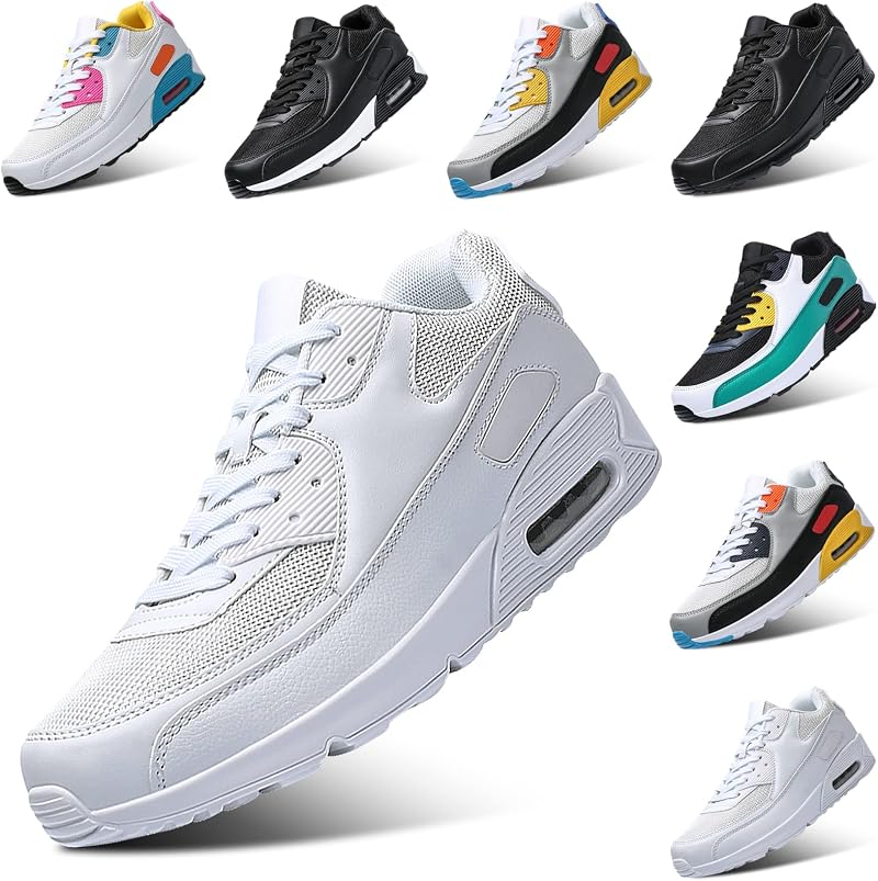Padgene Running Shoes Men Women Breathable Lightweight Air Cushion Low Top