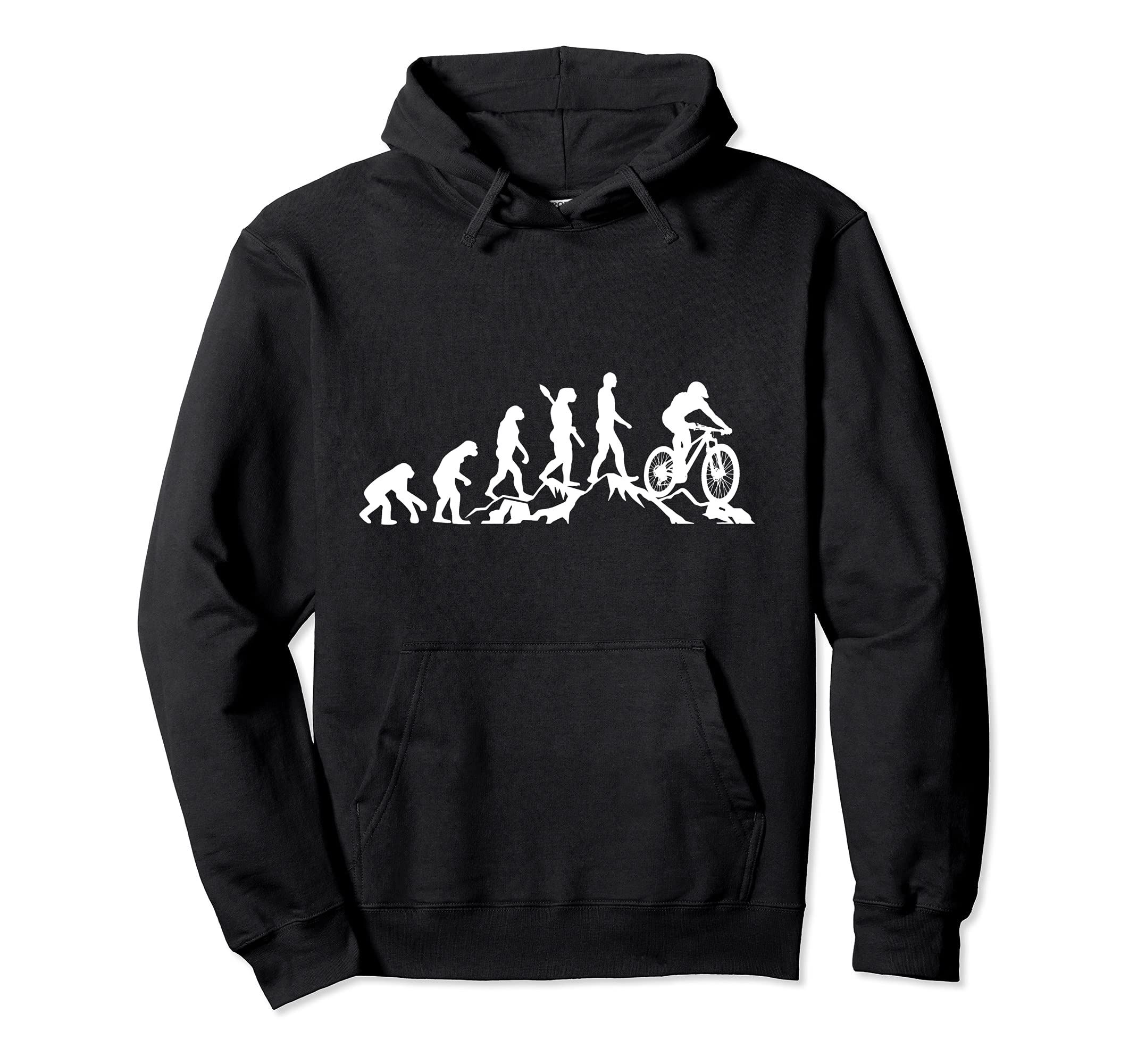 MTB Bicycle Quote | Downhill & Mountain Bike Evolution Pullover Hoodie