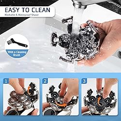 Head Shavers for Bald Men, 8D Upgraded 6-in-1 Bald